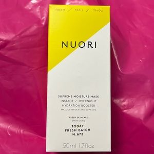 NUORI supreme moisture mask 1.7 oz hydration booster instant/overnight NEW